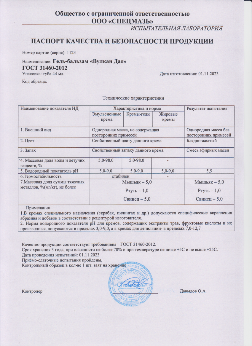 Паспорт №112023